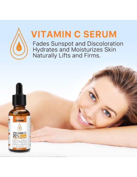 Suero Anti Envejecimiento ELBBUB 30ml Vitamina C y Ácido Hialurónico Suero Anti Envejecimiento ELBBUB 30ml Vitamina C y Ácido Hialurónico