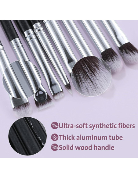 Conjunto de Brochas para Sombras ENERGY 11 Pcs Veganas y Sintéticas Conjunto de Brochas para Sombras ENERGY 11 Pcs Veganas y Sintéticas