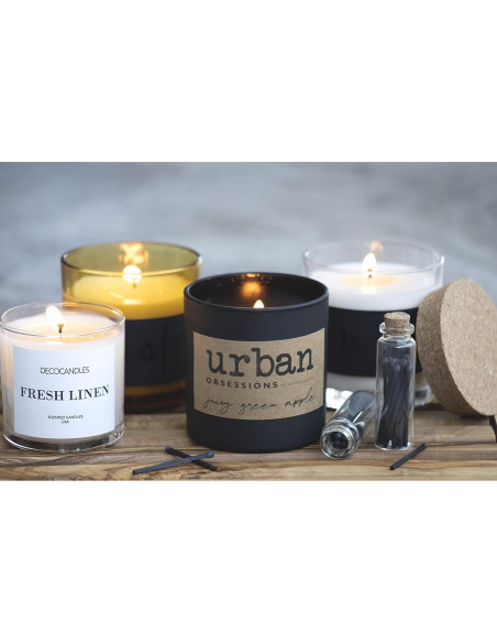 Vela Aromatizada de Soja DECOCANDLES 255g Tabaco y Vainilla Vela Aromatizada de Soja DECOCANDLES 255g Tabaco y Vainilla