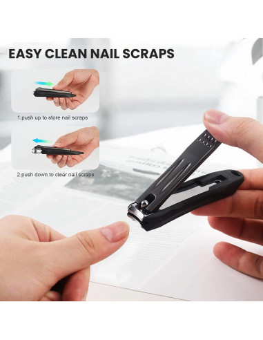 Cortauñas de Precisión Ongle con Recogedor y Limador 9.1cm