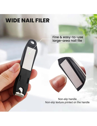 Cortauñas de Precisión Ongle con Recogedor y Limador 9.1cm