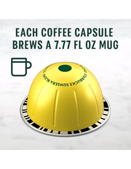 Cápsulas de Café Starbucks por Nespresso Vertuo Sunsera 32 Unidades Cápsulas de Café Starbucks por Nespresso Vertuo Sunsera 32 Unidades