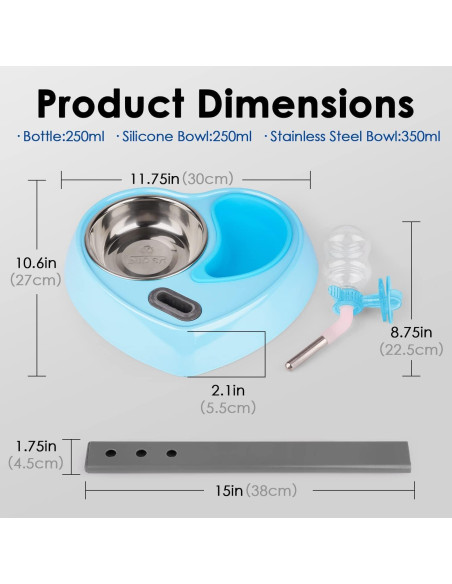 Dispensador Automático de Agua y Comida Super Design Azul Dispensador Automático de Agua y Comida Super Design Azul
