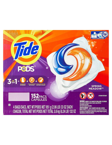 Detergente Tide Pods Meadow de Primavera 152 Unidades Detergente Tide Pods Meadow de Primavera 152 Unidades