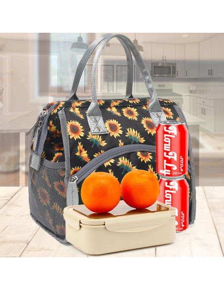 Bolsa de Almuerzo Aislada FlowFly Grande Girasol 13L Bolsa de Almuerzo Aislada FlowFly Grande Girasol 13L