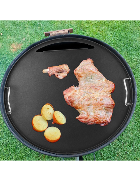 Plancha de Acero al Carbono EasiBBQ 44.45 cm para Parrillas Weber Plancha de Acero al Carbono EasiBBQ 44.45 cm para Parrillas Weber