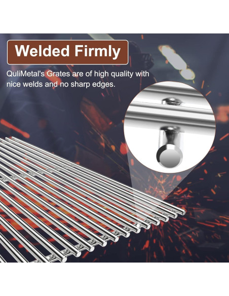 Rejillas de Acero Inoxidable 304 QuliMetal para Parrillas Weber Spirit 200 Rejillas de Acero Inoxidable 304 QuliMetal para Parrillas Weber Spirit 200