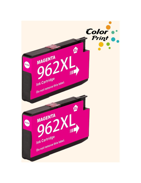 Cartucho de tinta Magenta 962XL compatible HP para OfficeJet Pro (2-Pack) Cartucho de tinta Magenta 962XL compatible HP para OfficeJet Pro (2-Pack)