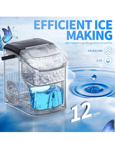 Fabricador de Hielo Nugget Antarctic Star HZB-15N 15.42kg/día