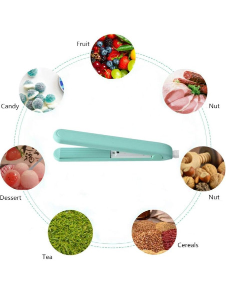 Sellador de Calor Portátil Pinshion 20W para Alimentos