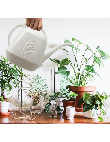 Regadera de Plantas VKPLITE 3.78L Blanca con Pico Largo