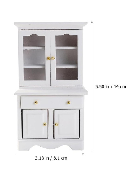 Estantería Miniatura de Madera NUOBESTY 1:12 para Casa de Muñecas Estantería Miniatura de Madera NUOBESTY 1:12 para Casa de Muñecas