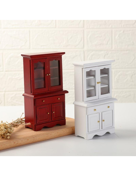 Estantería Miniatura de Madera NUOBESTY 1:12 para Casa de Muñecas Estantería Miniatura de Madera NUOBESTY 1:12 para Casa de Muñecas
