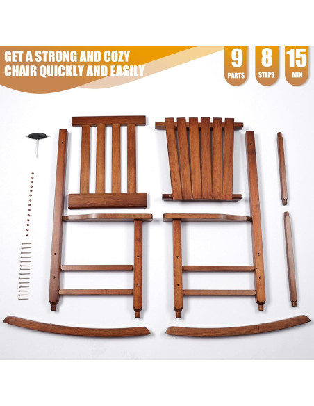 Mecedora de Madera GnL Recsports para Niños 6-10 Años Natural Mecedora de Madera GnL Recsports para Niños 6-10 Años Natural