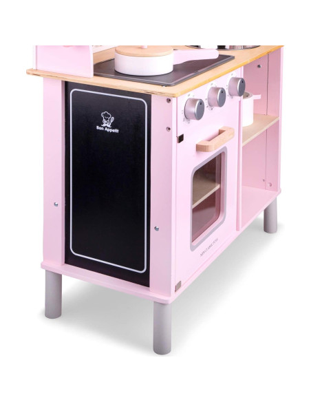 Cocina de Juguete de Madera New Classic Toys Rosa 59.94x29.97cm Cocina de Juguete de Madera New Classic Toys Rosa 59.94x29.97cm