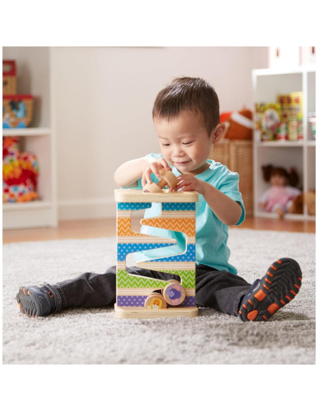Torre de Madera Safari Zig-Zag Melissa & Doug con 4 Piezas Torre de Madera Safari Zig-Zag Melissa & Doug con 4 Piezas