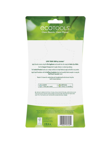 Kit de Brochas de Maquillaje EcoTools Ama Tu Piel - 6 Cabezas