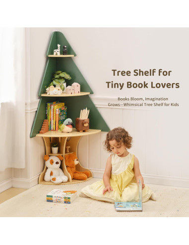 Estante de Libros en Forma de Árbol OOOK para Niños 120x49cm