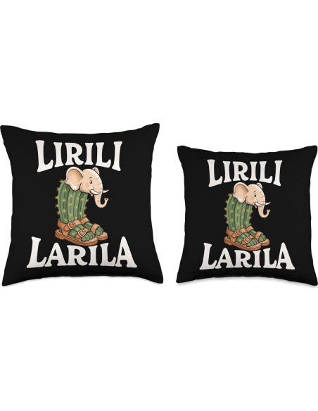 Cojín Cactus Elefante Lirili Larila 45x45 cm Diseño Meme Cojín Cactus Elefante Lirili Larila 45x45 cm Diseño Meme