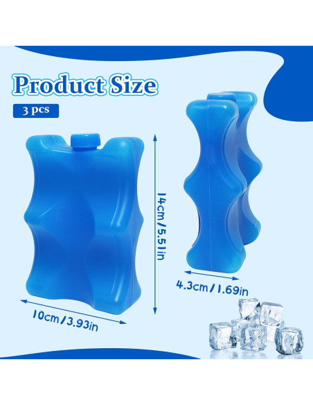 Paquete de 4 Hielos Reutilizables Arcccky para Leche Materna Paquete de 4 Hielos Reutilizables Arcccky para Leche Materna