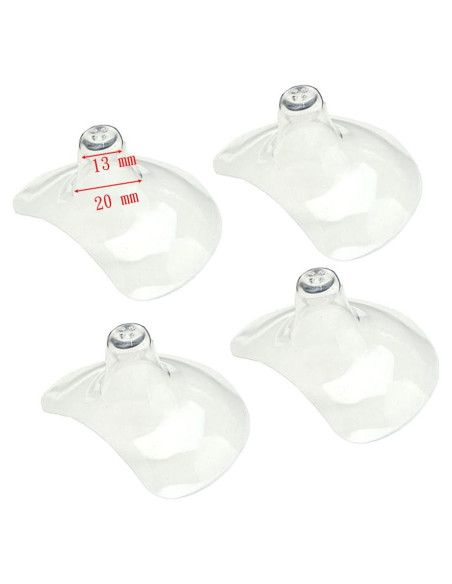Maymom Protector de Pezón Grueso 4 Piezas Silicona BPA Free Maymom Protector de Pezón Grueso 4 Piezas Silicona BPA Free