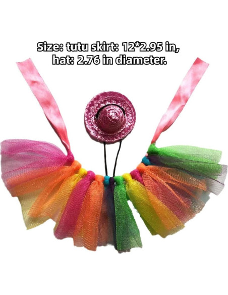 Disfraz de Halloween para Dragón Barbudo Copfeu - Sombrero y Falda Tutu Disfraz de Halloween para Dragón Barbudo Copfeu - Sombrero y Falda Tutu