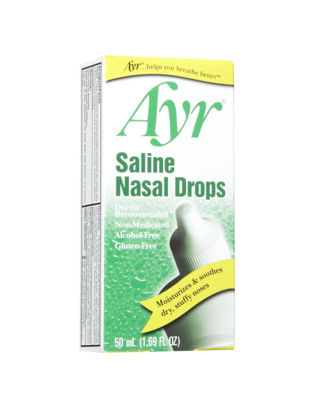 Gotas Nasales Salinas Ayr 47.9 ml - Alivio Alergias y Resfriados Gotas Nasales Salinas Ayr 47.9 ml - Alivio Alergias y Resfriados