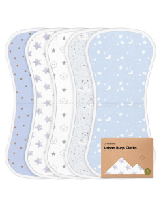 Paños de Eructo Orgánicos KeaBabies - 5 Unidades 53.34x25.4cm