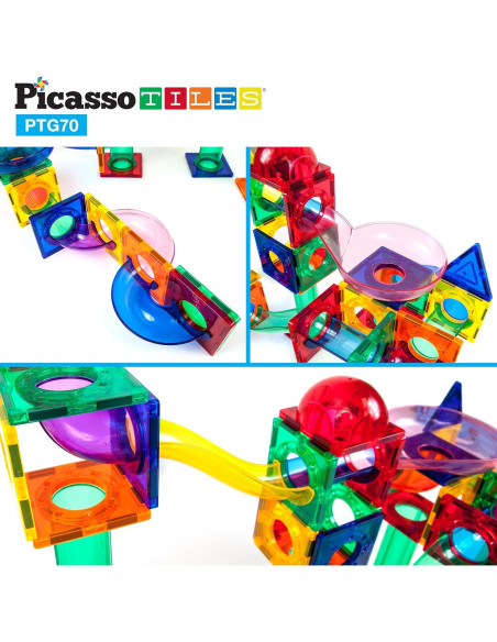 Cubo Magnético de Puzle Pixel PicassoTiles 102 Piezas + Pista de Carreras 70 Piezas Cubo Magnético de Puzle Pixel PicassoTiles 102 Piezas + Pista de Carreras 70 Piezas