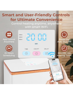 Calentador de Toallas SereneLife 20L WiFi Natural 2 Toallas 2