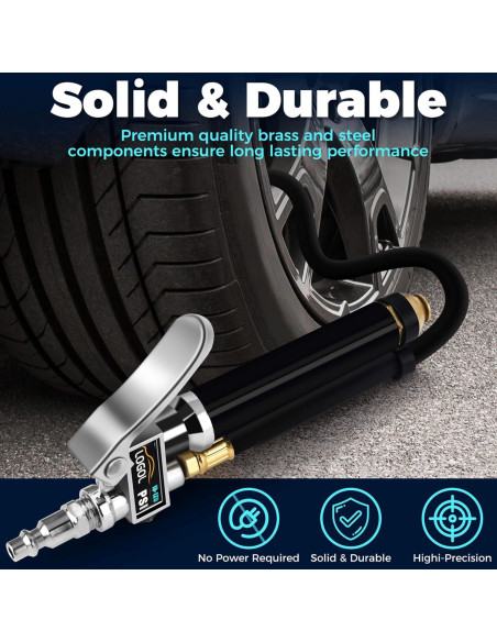 Inflador de Neumáticos LOGOL QYB-1J con Manómetro 10-120 PSI Inflador de Neumáticos LOGOL QYB-1J con Manómetro 10-120 PSI