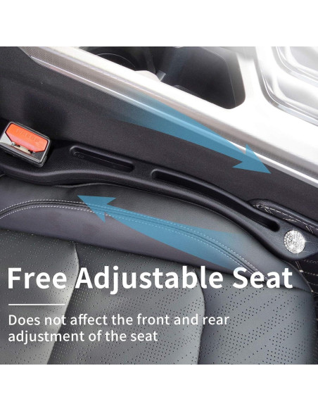 Relleno de Espacio entre Asientos de Coche BQGVGU 2PCS Negro Relleno de Espacio entre Asientos de Coche BQGVGU 2PCS Negro