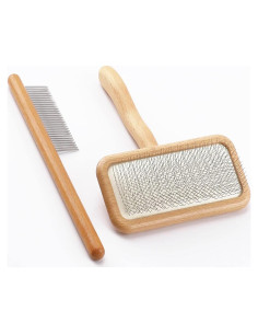 Rastrillo de Alfombra Astfys - Cepillo de Lana de Piel de Oveja