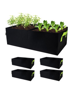 Bolsas de Cultivo Auroal 10 Galones 5 Piezas Tela Transpirable