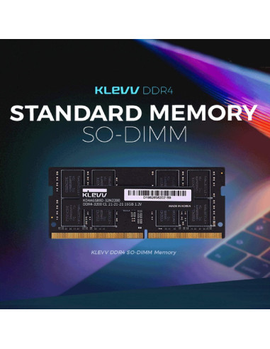 Memoria RAM KLEVV DDR4 8GB 3200MHz CL22 SO-DIMM para Laptop