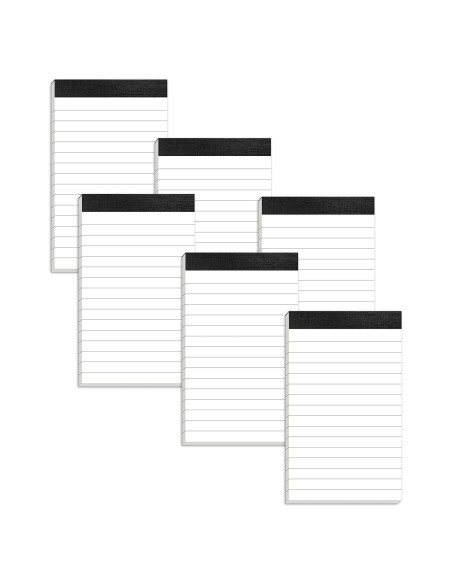 Paquete de 6 Bloc de Notas Aidunmis 3x5 Pulgadas 180 Hojas Paquete de 6 Bloc de Notas Aidunmis 3x5 Pulgadas 180 Hojas