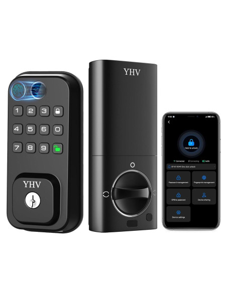 Cerradura Inteligente YHV CA-02 Biométrica con Control Remoto Cerradura Inteligente YHV CA-02 Biométrica con Control Remoto