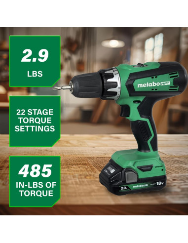 Juego de Taladro de Percusión y Destornillador Metabo HPT 18V