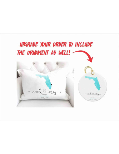 Almohada Personalizada de Compromiso 30x50 cm Algodón