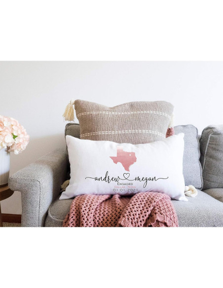 Almohada Personalizada de Compromiso 30x50 cm Algodón Almohada Personalizada de Compromiso 30x50 cm Algodón