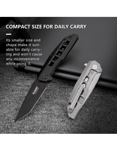 Cuchillo de bolsillo plegable Kaimeisite - Hoja D2 8.89 cm