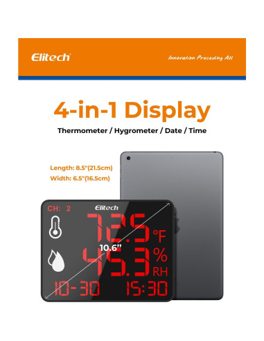 Registrador de Datos de Temperatura y Humedad Elitech DR-230-THE