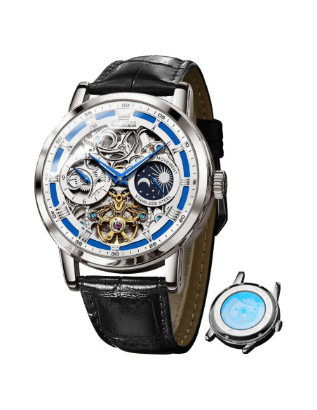 Reloj Esqueleto OLEVS OW-G6670HP-BL Automático Hombre Lujo Reloj Esqueleto OLEVS OW-G6670HP-BL Automático Hombre Lujo
