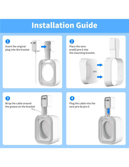 Soporte de Montaje en Pared SENLEG para eero Pro 6e/Pro 6 Soporte de Montaje en Pared SENLEG para eero Pro 6e/Pro 6