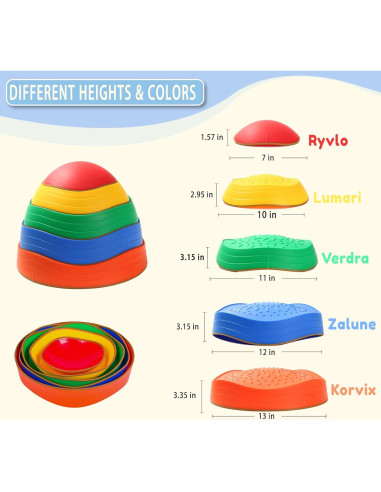 Piedras de Equilibrio Domaxarts para Niños - Set 5 Piezas