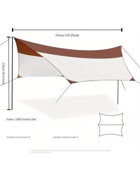 Lona de Camping MOON LENCE Pequeña Impermeable 61x127cm Blanco Lona de Camping MOON LENCE Pequeña Impermeable 61x127cm Blanco