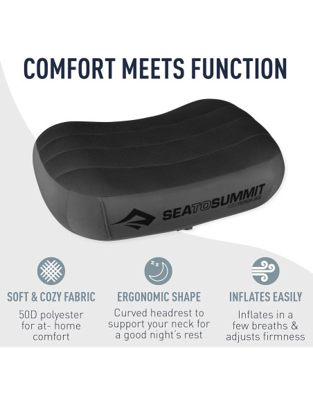 Sistema de Sueño Sea to Summit: Almohada Aeros y Saco Plumas Sistema de Sueño Sea to Summit: Almohada Aeros y Saco Plumas
