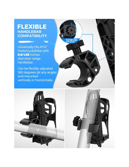 Soporte para Taza KEMIMOTO Universal para Motocicleta 360 Soporte para Taza KEMIMOTO Universal para Motocicleta 360