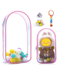 Bolsa de exhibición transparente LUBUBU para muñecas 18.5x5.3 cm