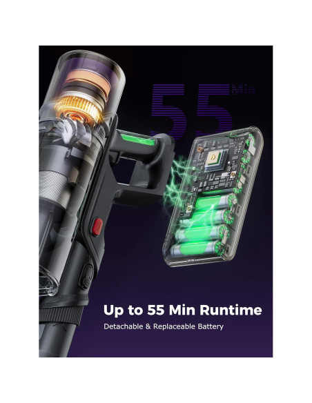 Aspiradora Inalámbrica Proscenic P16 550W 45Kpa Azul Aspiradora Inalámbrica Proscenic P16 550W 45Kpa Azul